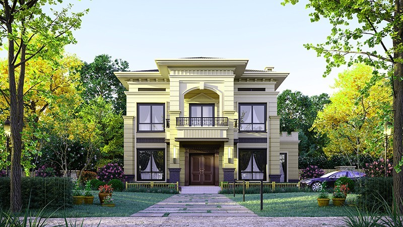 儋州中式合院住宅，开放庭院与邻里乡亲更亲近